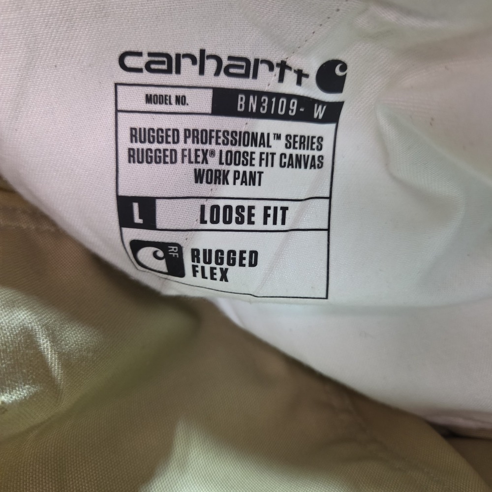 Carhartt Women's Rugged Flex Loose Fit Canvas Work Pants Khaki Size 16 NWT - Picture 4 of 15